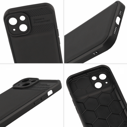 Silikonski ovitek "Camera Protected" za iPhone 15 - črna – Infostyle