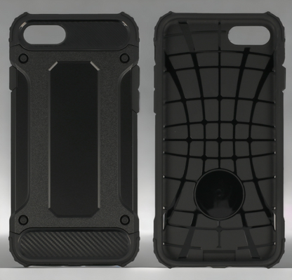 Silikonski ovitek "armor carbon" za iPhone 7 / 8 - Črna – Infostyle