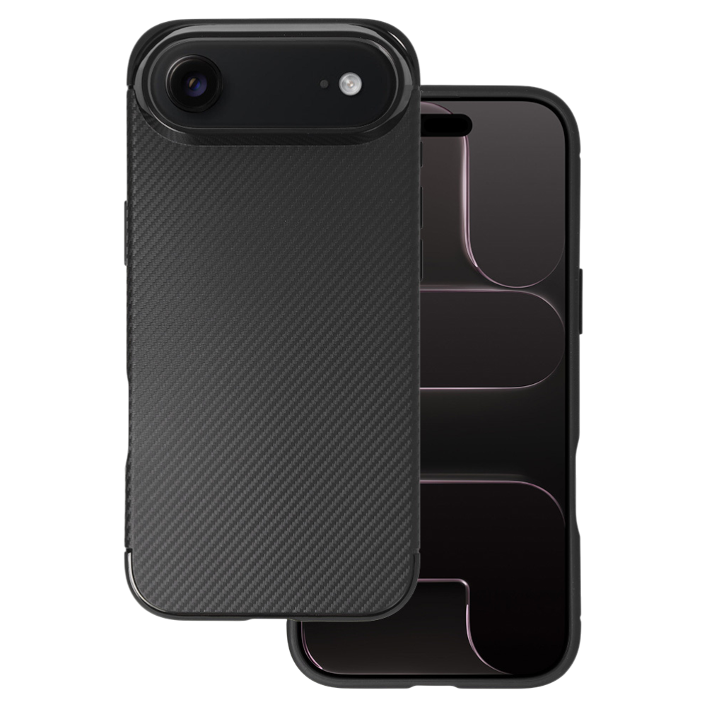 Ovitek za telefon "Carbon Elite" iPhone 17 Air – Infostyle – Črna