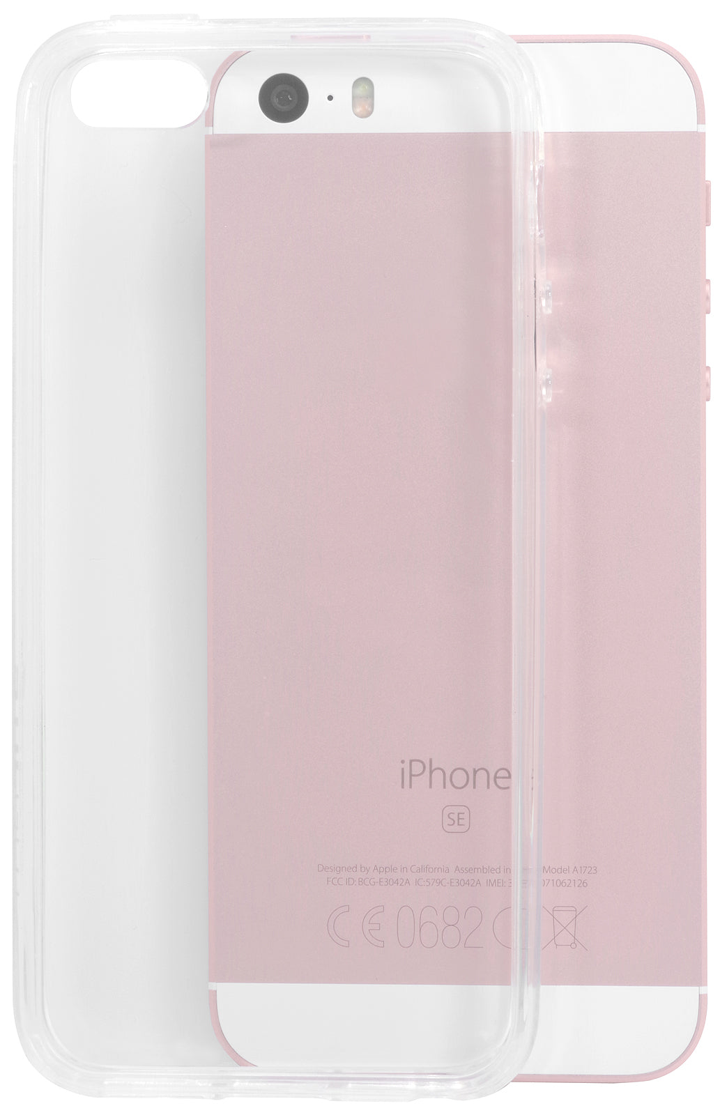 StilGut prozoren zaščitni ovitek za iPhone SE / iPhone 5 / 5s – trpežna plastika, popolna zaščita gumbov