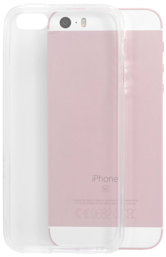 StilGut prozirna zaštitna maska za iPhone SE / iPhone 5 / 5s – izdržljiva plastika, potpuna zaštita gumba
