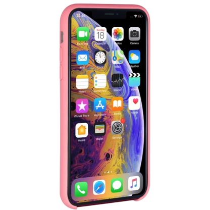 Silikonski ovitek "StilGut" za iPhone XS Max, roza