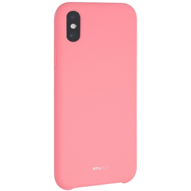 Silikonski ovitek "StilGut" za iPhone XS Max, roza