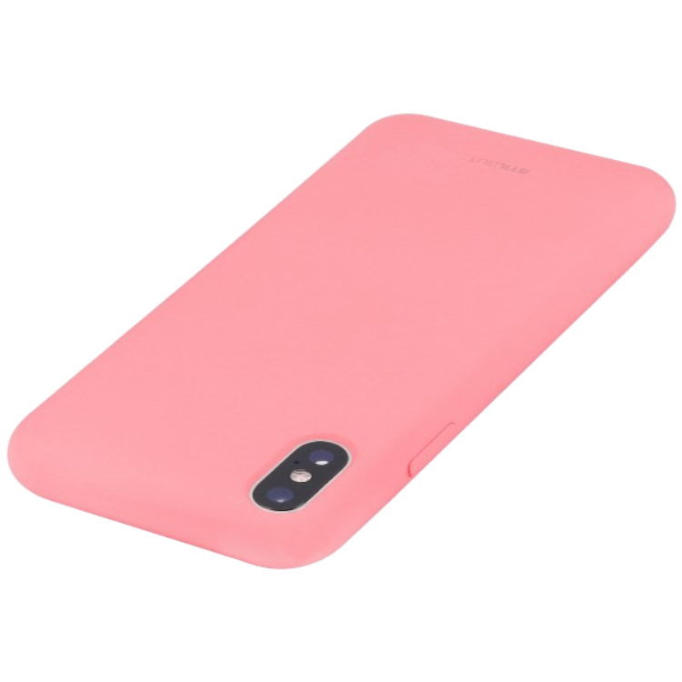 Silikonski ovitek "StilGut" za iPhone XS Max, roza