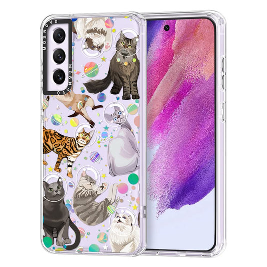 Ovitek MOSNOVO za Samsung Galaxy S24 Ultra - Space Cat: MOSNOVO ovitek Samsung Galaxy S24 Ultra Space Cat