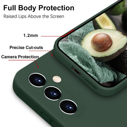ElestBela silikonska maskica za Samsung Galaxy S24 Plus 5G – tamno zelena tanka maskica