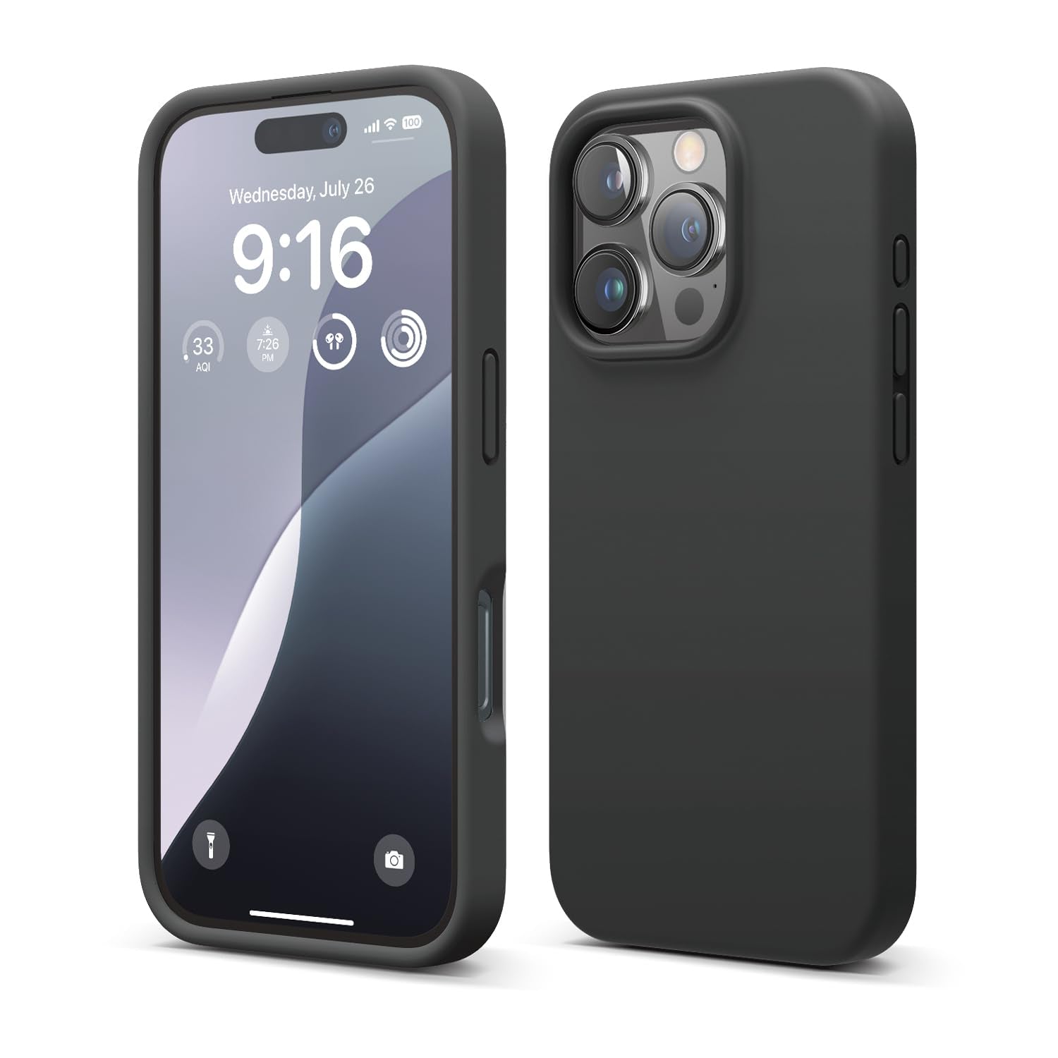Elago silikonski ovitek za iPhone 16 Pro črna