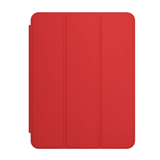 Rdeč preklopni ovitek JETech z držalom za Apple Pencil za iPad Air M2 2024 ter iPad Air 4. in 5. generacije