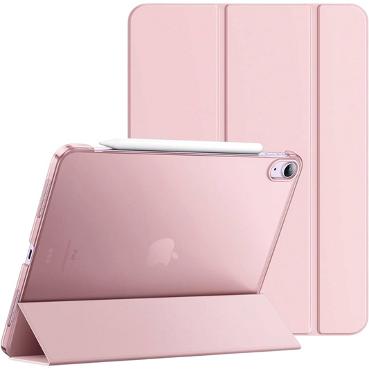JETech translucent ovitek za iPad Air 5/6/9,7" (2017/2018) – roza/lila