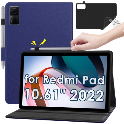 KATUMO maskica za Xiaomi Redmi Pad 10.61 (2022) – tanka preklopna futrola s držačem za olovku, plava