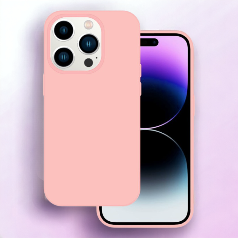 Silikonski ovitek "Premium" za iPhone 15 – Tel Protect – Roza / Silikon