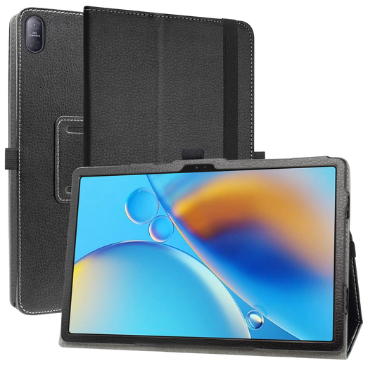 Futrola za 10,1-inčni DOOGEE T10W / Blackview Tab 7 Wifi / OSCAL Pad 50 Wifi / OSCAL Pad 70 Wifi / OSCAL Pad60 / OSCAL Pad70 / OSCAL Pad6 / Blackview Tab 30 Wifi / OSCAL Pad16 – tanka preklopna futrola sa stalkom, crna