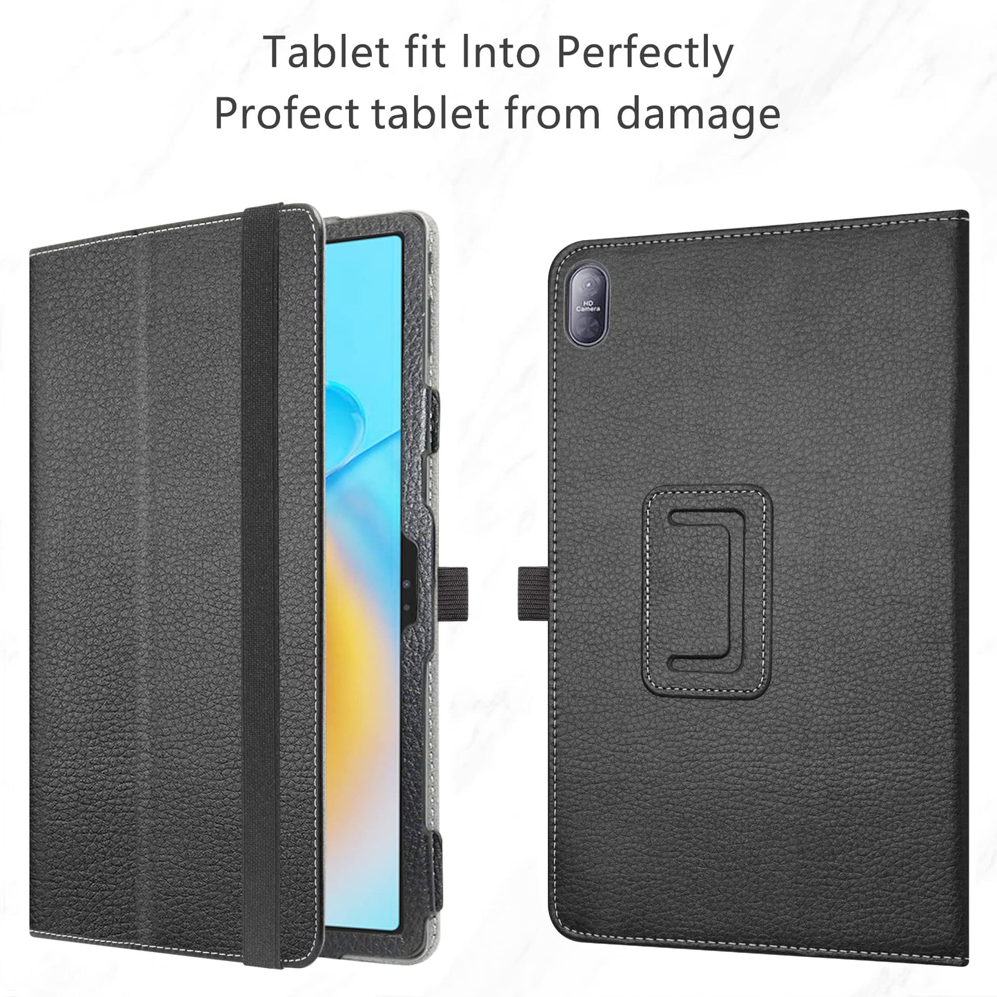 Maska za Blackview Tab 16 11″ – tanka preklopna futrola sa stalkom, crna