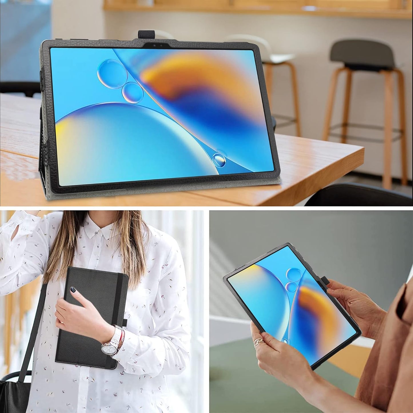 Ovitek za CHUWI HiPad XPro 10.51″ – tanka preklopna torbica sa stalkom, Svemir