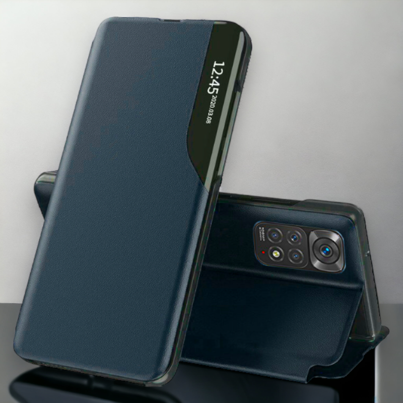 Pametna preklopna torbica za Xiaomi Redmi Note 11 4G – Infostyle – Vijolična / Ekološko usnje + PC