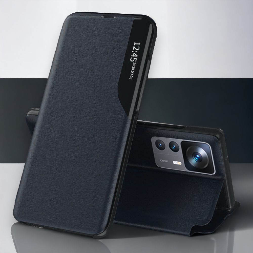 Pametna preklopna torbica za Xiaomi 12T Pro – Infostyle – Oranžna / Ekološko usnje + PC