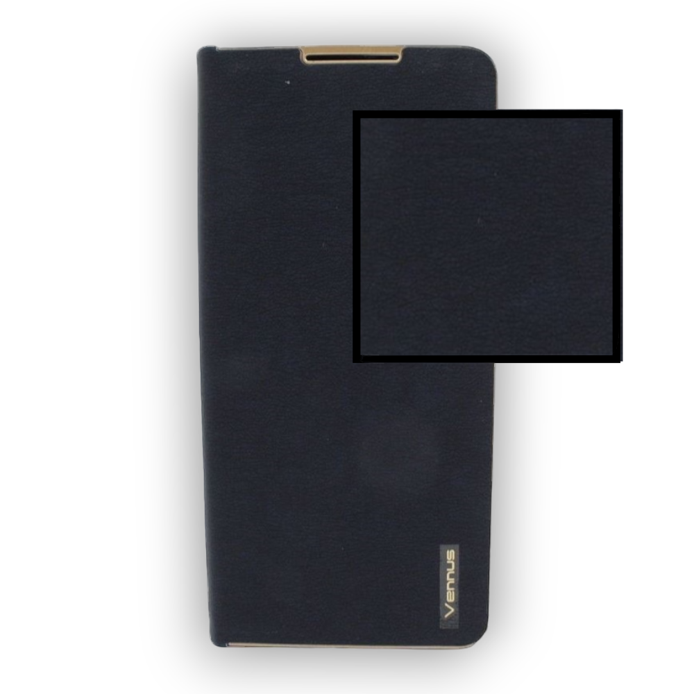 Preklopna torbica "Vennus - chic" za Samsung Galaxy S23 Ultra – Temno modra / Ekološko usnje + TPU silikon