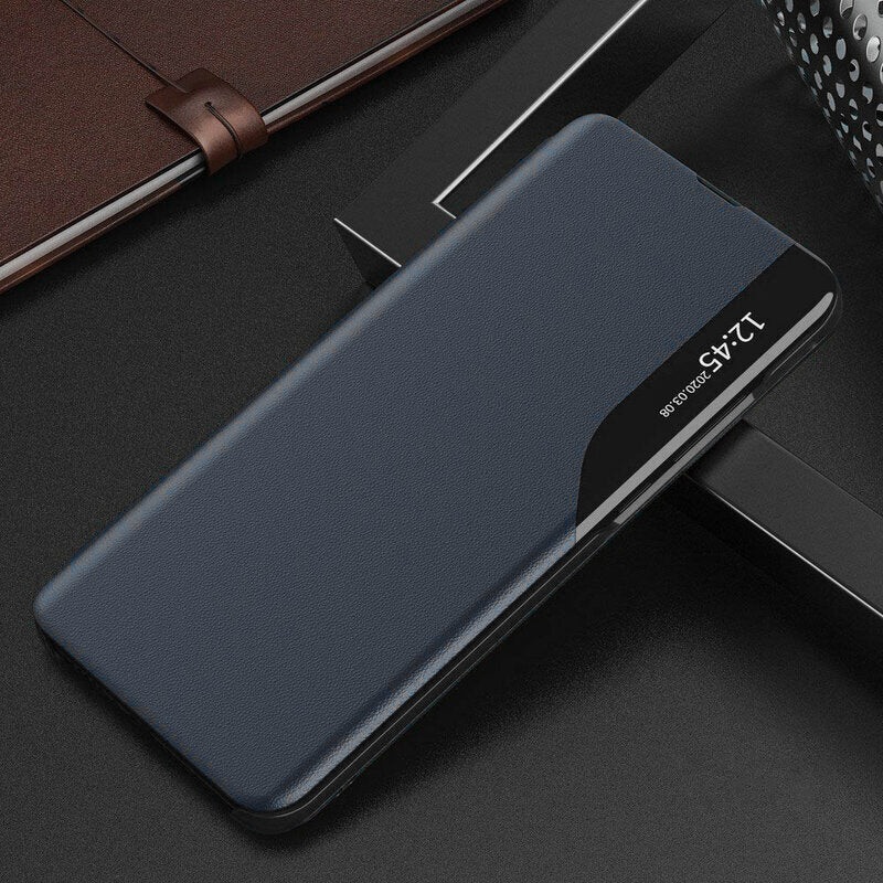 Pametna preklopna torbica za Samsung Galaxy A03S – Infostyle – Rdeča / Ekološko usnje + PC