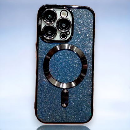 Silikonski ovitek "Glitter - MagSafe" za iPhone 14 Pro Max – Infostyle – Srebrna / TPU silikon