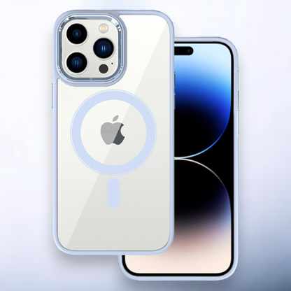 Ovitek "Magnetic Clear - MagSafe" za iPhone 11/XR – Tel Protect – Svetlo roza / PC + TPU silikon
