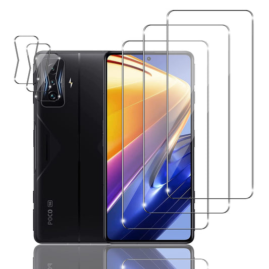 Zaštitno staklo Xiaomi Poco F4 GT (3x zaslon + 3x kamera) – 9H, ultra tanko, HD