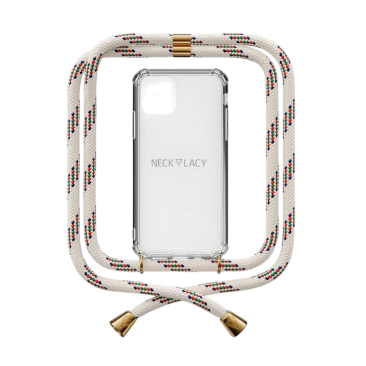 Ovitek z vrvico "NECKLACY" za iPhone 12 Pro Max – Bež