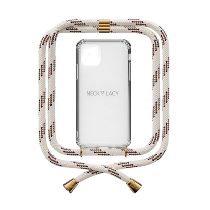 Ovitek z vrvico "NECKLACY" za iPhone 12 Pro Max – Bež