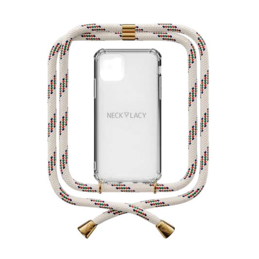 Ovitek z vrvico "NECKLACY" za iPhone 12 Pro Max – Bež