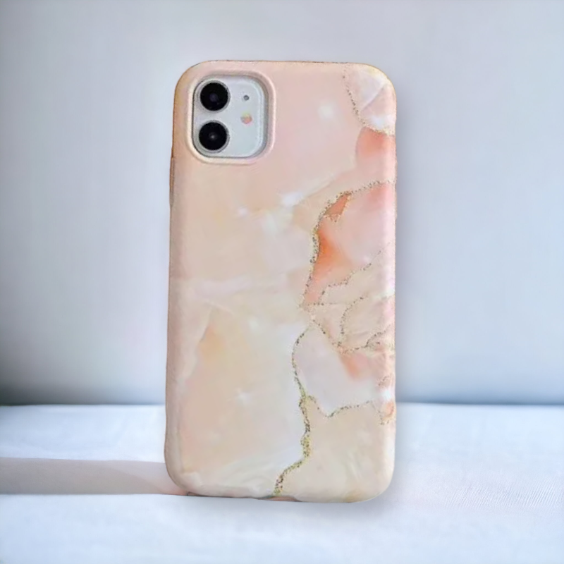 Silikonski ovitek "Marble" za iPhone 12 Pro Max – Infostyle – Rdeča / TPU silikon