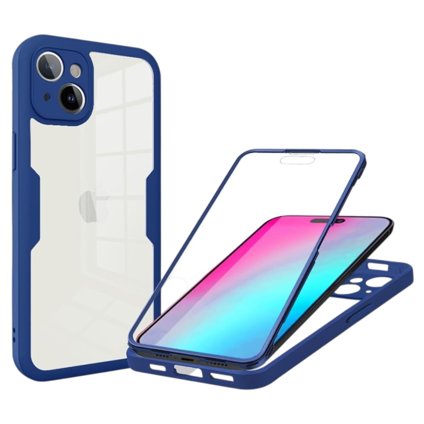 360 zaščitni ovitek za Xiaomi Redmi Note 12 4G moder – full body etui

