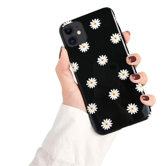 Roza ovitek s suhim cvetjem za iPhone 11 Pro Max