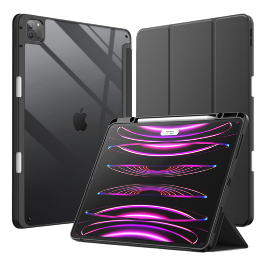 JETech futrola za iPad Pro 12,9" (2018. – 2022.) s držačem za olovku – crna