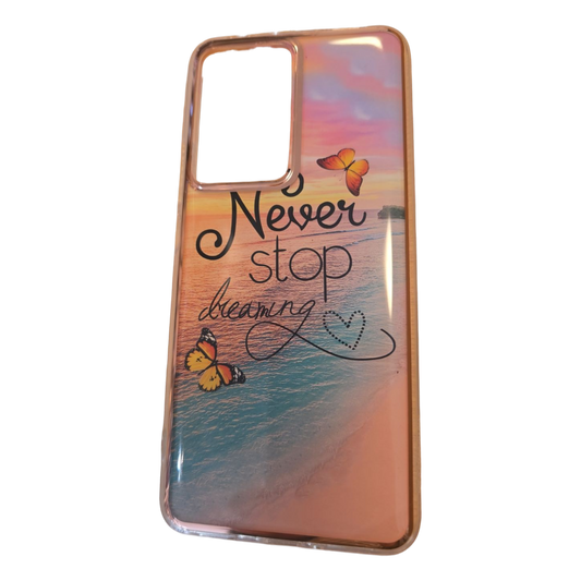 Ovitek Never Stop Dreaming za Xiaomi Poco F5 Pro 5G zaščitni etui z napisom