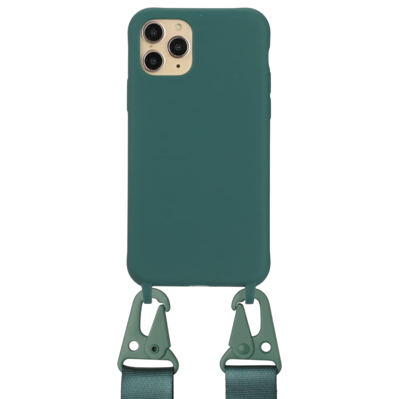 Ovitek z vrvico Vrupin za iPhone 11 Pro temno zelena – zaščitni etui