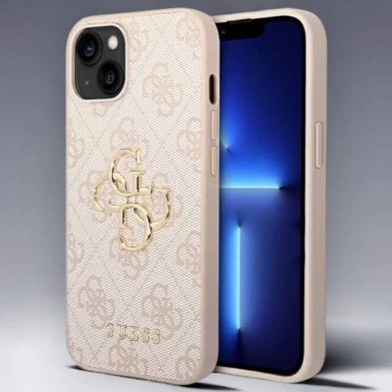 Ovitek Guess "pink 3D" za iPhone 14 Plus/ 15 Plus (GUHCP14M4GMGPI) – Svetlo roza / PC + TPU silikon