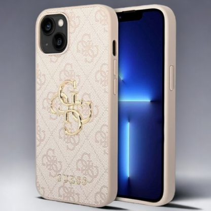 Ovitek Guess "pink 3D" za iPhone 12/12 Pro (GUHCP12M4GMGPI) – Svetlo roza / PC + TPU silikon