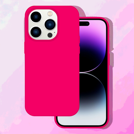 Silikonski ovitek "Premium" za iPhone 15 Pro – Tel Protect – Živo roza / Silikon