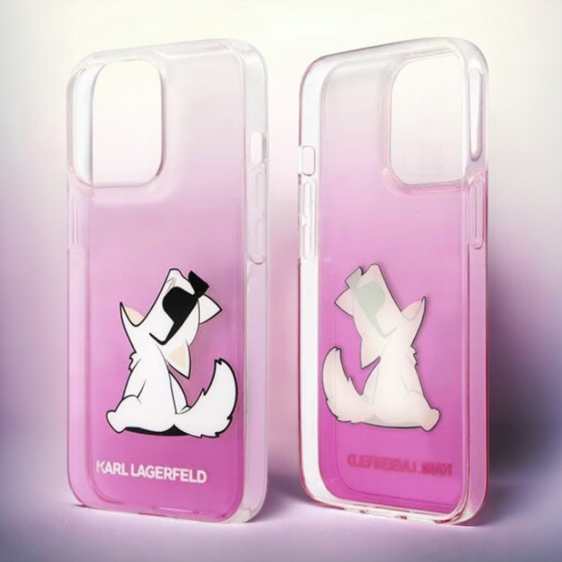 Ovitek Karl Lagerfeld "Choupette - Pink" za iPhone 14 Pro Max (KLHCP14XCFNRCPI)
