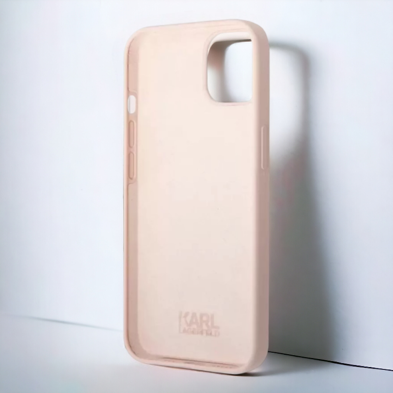 Ovitek Karl Lagerfeld "Icon - silicone pink" za iPhone 13 Pro (KLHCP13LSNIKBCP)