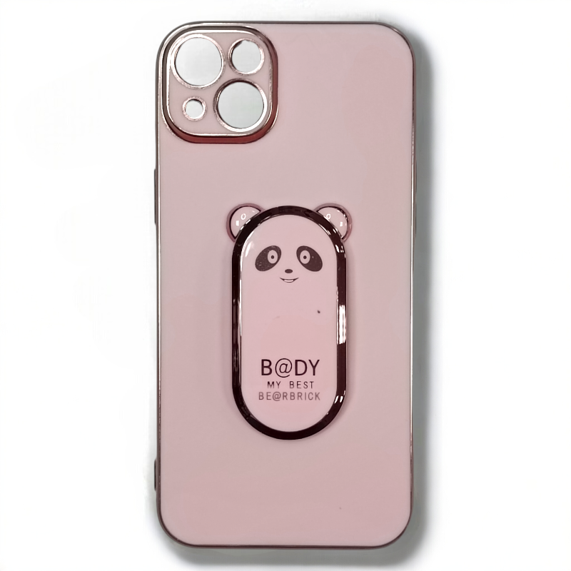 Silikonski ovitek "Bear Stand" za iPhone 14 Plus – Infostyle