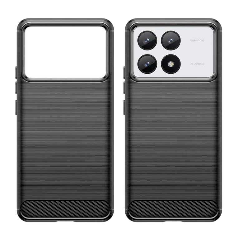 Ovitek za telefon "Carbon" za Xiaomi Poco F6 Pro/Redmi K70 – Infostyle – Črna / TPU