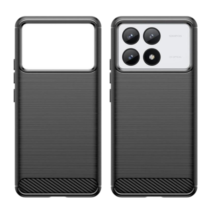Ovitek za telefon "Carbon" za Xiaomi Poco F6 Pro/Redmi K70 – Infostyle – Črna / TPU