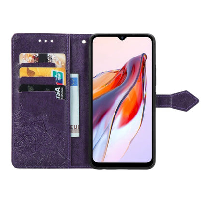 Preklopna torbica za telefon ''Mandala'' Xiaomi Redmi 12C, vijolična – Infostyle