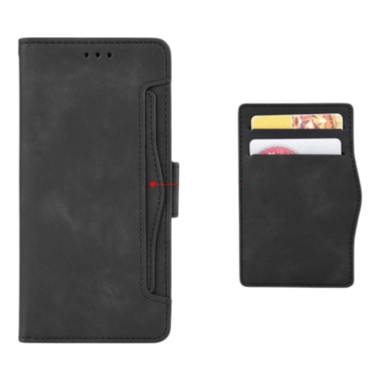 Preklopna torbica za Motorola Moto G53 črna zaščitni etui