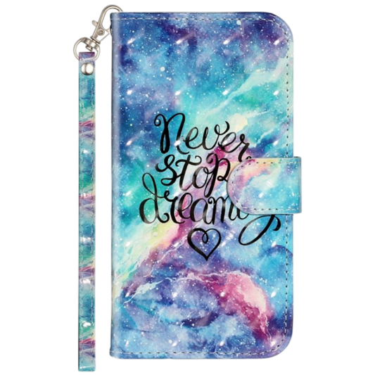 Preklopna torbica Never Stop Dreaming za Motorola Moto G10 G20 G30 zaščitni etui