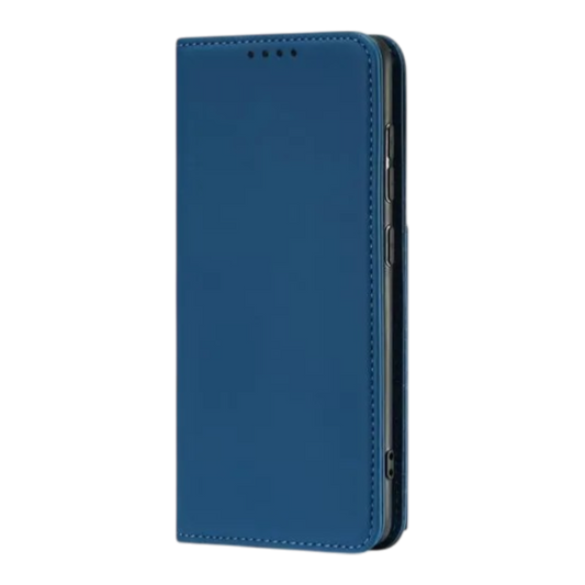 Preklopna torbica in zaščitno steklo za Samsung Galaxy A52 5G temno modra komplet