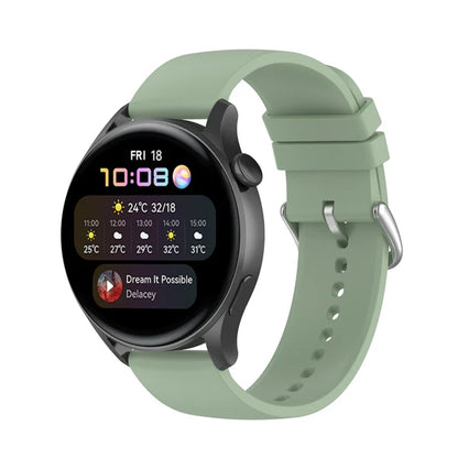 Keweni žalfija zelena silikonska narukvica 22 mm – univerzalna za Huawei, Amazfit i druge pametne satove
