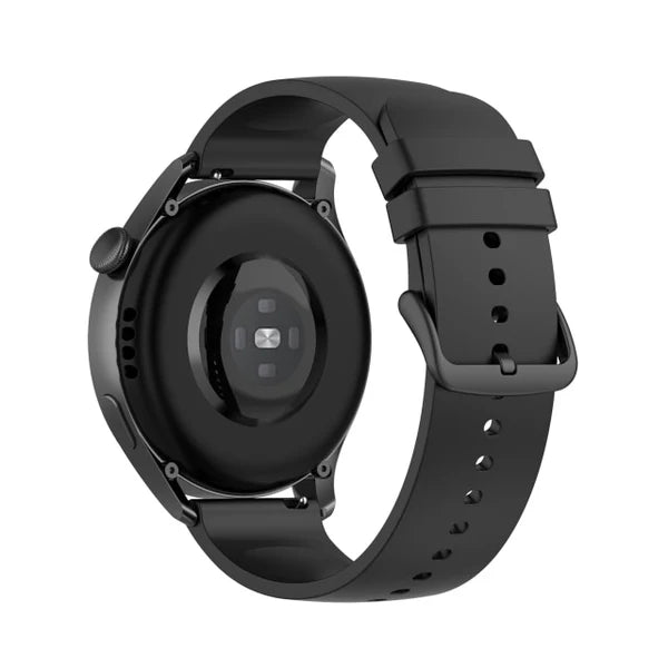 Silikonski pašček Keweni 22 mm za pametne ure – črna, univerzalen (Amazfit GTR, Stratos in drugi)
