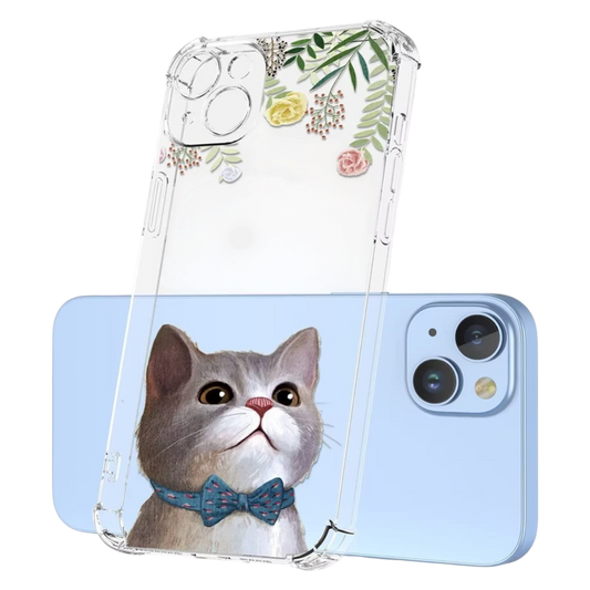 Prozoren antishock ovitek HAOYE Cat za Motorola ThinkPhone – zaščitni etui
