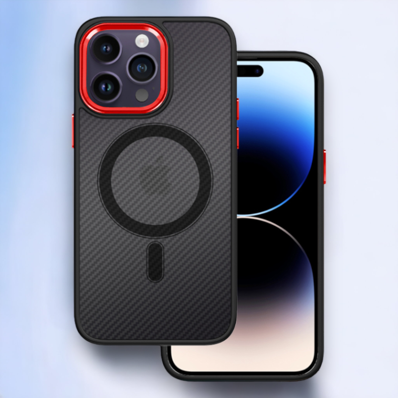Ovitek "Magnetic Carbon - MagSafe" za iPhone 13 Pro Max – Tel Protect